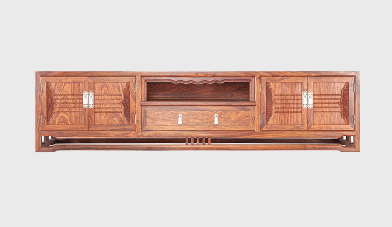 福田刺猬紫檀电视柜低柜现代中式全实木电视柜客厅高低柜